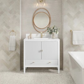Myrrin 36" Single (Vanity Only Pricing) in Bright White